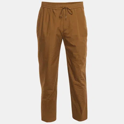 Pre-owned Hermes Hermès Brown Cotton Joggers L