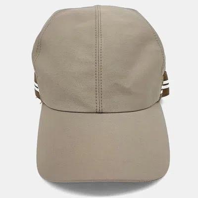 Pre-owned Hermes Brown Cotton Polyamide Cap Hat