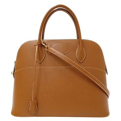 Pre-owned Hermes Brown Courchevel Leather Handbag Shoulder Bag ()