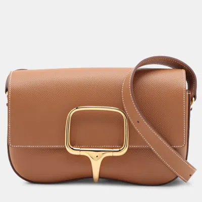 Pre-owned Hermes Brown Epsom Della Cavalleria Elan