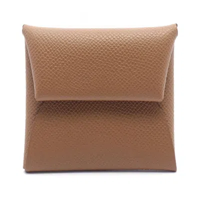 Pre-owned Hermes Brown Epsom Leather Coin Purse/coin Case ()
