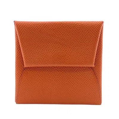 Pre-owned Hermes Brown Epsom Leather Coin Purse/coin Case ()