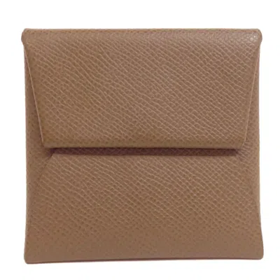 Pre-owned Hermes Brown Epsom Leather Coin Purse/coin Case ()