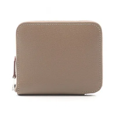 Pre-owned Hermes Brown Epsom Leather Coin Purse/coin Case ()