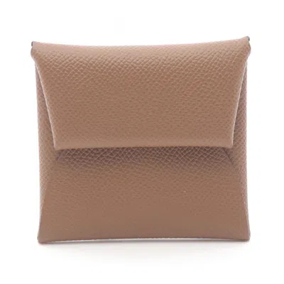 Pre-owned Hermes Brown Epsom Leather Coin Purse/coin Case ()