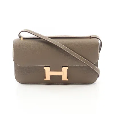 Pre-owned Hermes Brown Epsom Leather Leather Shoulder Bag ()