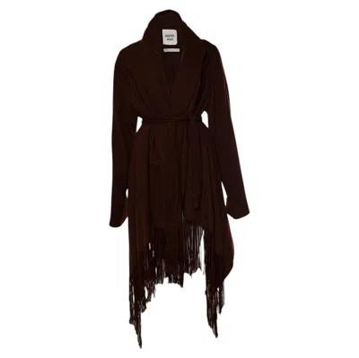 Pre-owned Hermes , Brown Fringed Cape