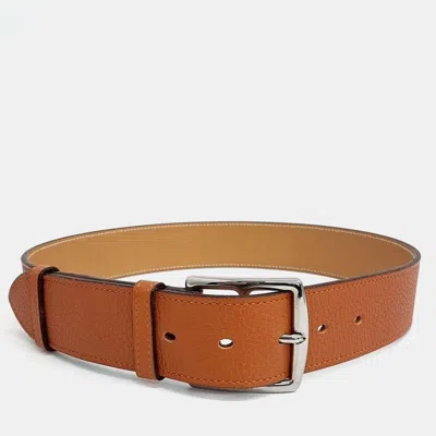 Pre-owned Hermes Brown Leather Belt