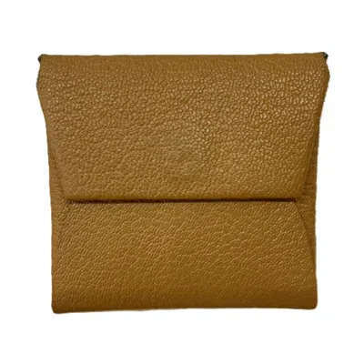 Pre-owned Hermes Brown Leather Coin Purse/coin Case ()