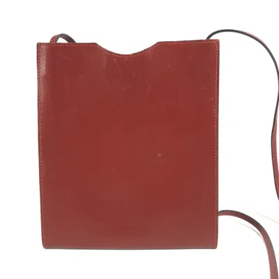 Pre-owned Hermes Brown Leather Pochette Shoulder Bag ()