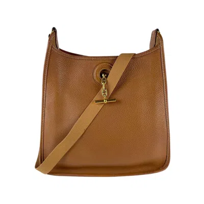 Pre-owned Hermes Brown Leather Shoulder Bag ()