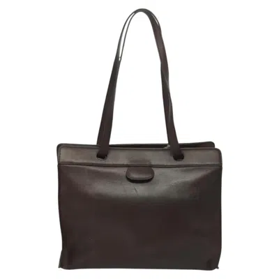 Pre-owned Hermes Hermès Brown Leather Shoulder Bag ()