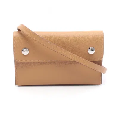 Pre-owned Hermes Brown Leather Shoulder Bag ()