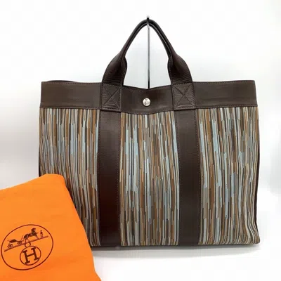 Pre-owned Hermes Brown Leather Tote Bag ()