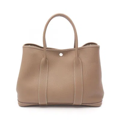 Pre-owned Hermes Brown Negonda Leather Leather Tote Bag ()