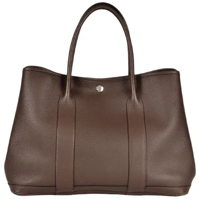 Pre-owned Hermes Brown Negonda Leather Tote Bag ()