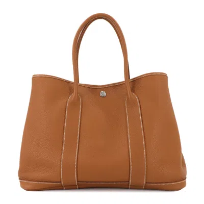 Pre-owned Hermes Brown Negonda Leather Tote Bag ()