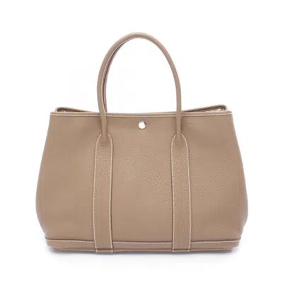 Pre-owned Hermes Brown Negonda Leather Tote Bag ()