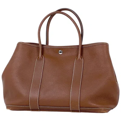 Pre-owned Hermes Brown Negonda Leather Tote Bag ()