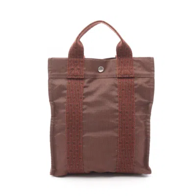Pre-owned Hermes Brown Nylon Canvas Backpack ()