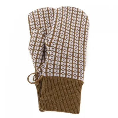 Pre-owned Hermes Brown Pink Cashmere Warm Gloves () In Multi