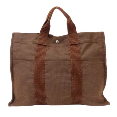 Pre-owned Hermes Brown Polyester Tote Bag ()