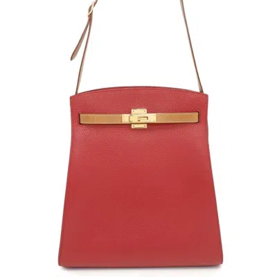 Pre-owned Hermes Brown Red Color Ardennes Leather Shoulder Bag ()