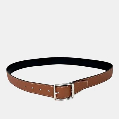 Pre-owned Hermes Hermès Brown Reversible Belt (b)