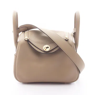 Pre-owned Hermes Brown Swift Leather Shoulder Bag ()
