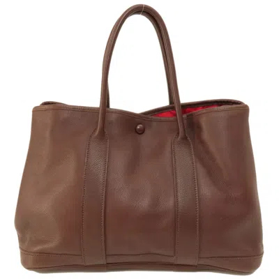 Pre-owned Hermes Brown Swift Leather Tote Bag ()