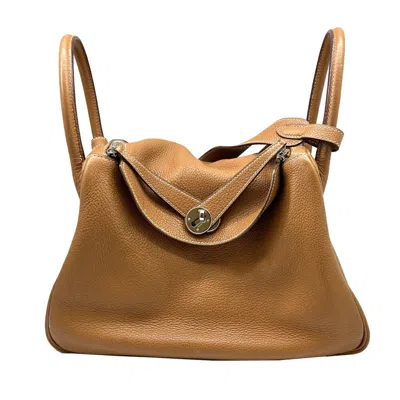 Pre-owned Hermes Brown Taurillon Clemence Leather Handbag Shoulder Bag ()
