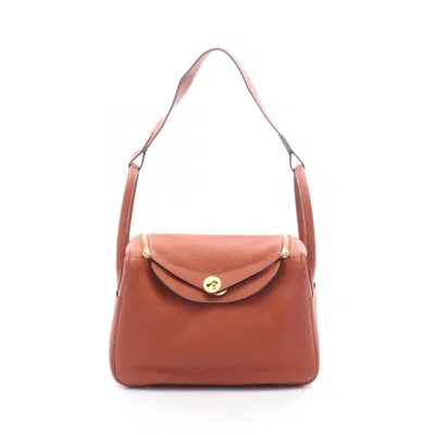 Pre-owned Hermes Brown Taurillon Clemence Leather Handbag Shoulder Bag ()