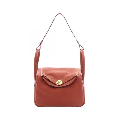 Pre-owned Hermes Brown Taurillon Clemence Leather Leather Shoulder Bag ()
