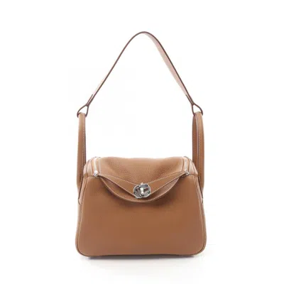 Pre-owned Hermes Brown Taurillon Clemence Leather Shoulder Bag ()