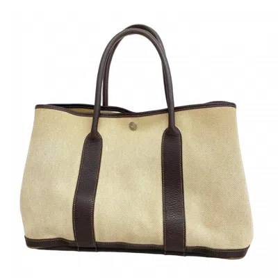 Pre-owned Hermes Brown Toile H Tote Bag ()