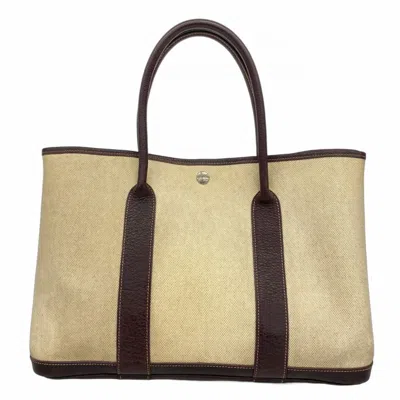 Pre-owned Hermes Brown Toile H Tote Bag ()