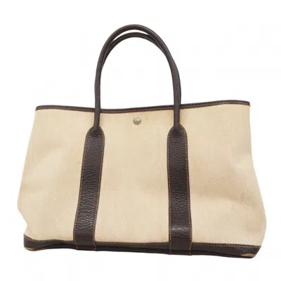 Pre-owned Hermes Brown Toile H Tote Bag ()