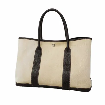 Pre-owned Hermes Brown Toile H Tote Bag ()
