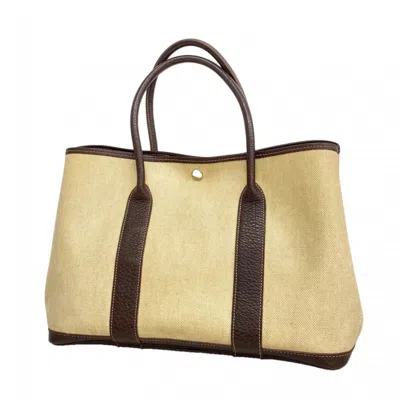 Pre-owned Hermes Brown Toile H Tote Bag ()