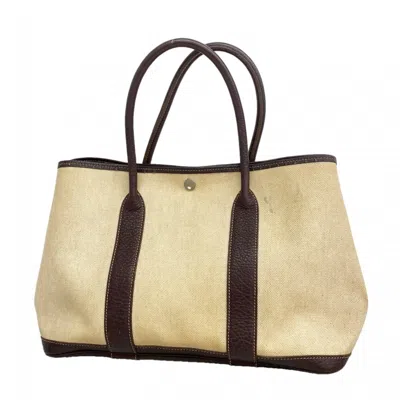 Pre-owned Hermes Brown Toile H Tote Bag ()