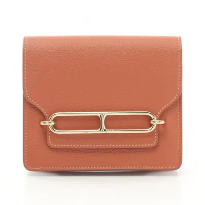 Pre-owned Hermes Brown Wallet (bi-fold) ()