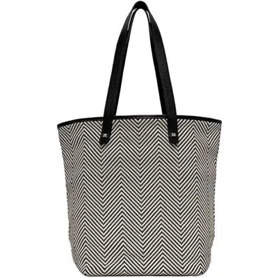 Pre-owned Hermes Brown White Polyester Leather Tote Bag ()