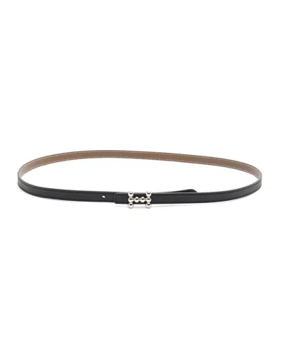 Pre-owned Hermes Hermès Bubble H Reversible Belt, Size 90