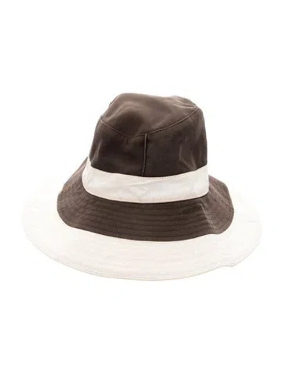 Pre-owned Hermes Bucket Hat In Brown
