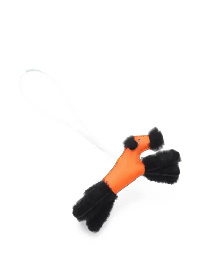 Pre-owned Hermes Budy Bag Charm In Black