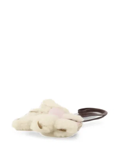 Pre-owned Hermes Budy Bag Charm In Neutrals