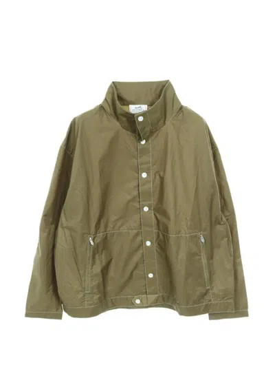 Pre-owned Hermes Button-up Jacket In Brown