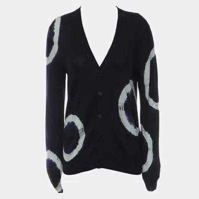 Pre-owned Hermes Button Up Silk Cardigan In Multi