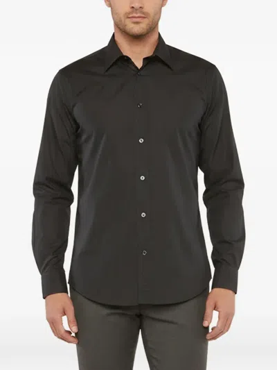 Pre-owned Hermes Button-up Long-sleeved Shirt In Black