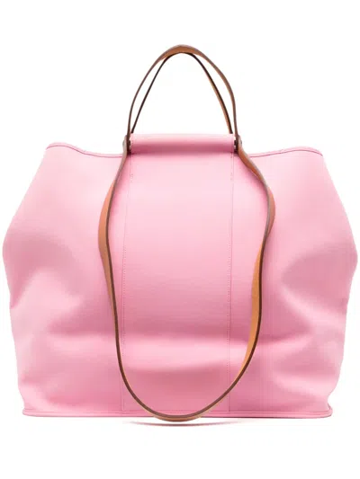 Pre-owned Hermes Cabag Tote In Pink